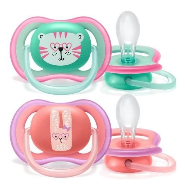 2 sucettes Ultra Air 18 mois+ - Philips Avent