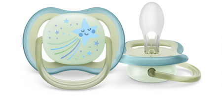 2 sucettes Ultra Air Day and Night 0-6 mois - Philips Avent