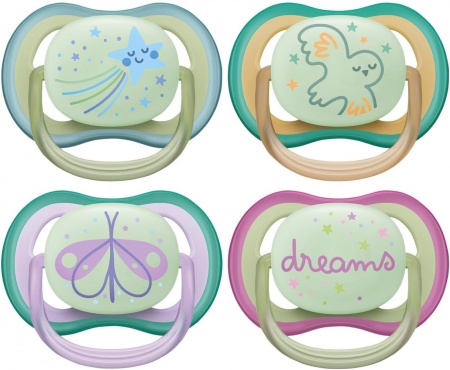 2 sucettes Ultra Air Nighttime  0-6 mois - Philips Avent