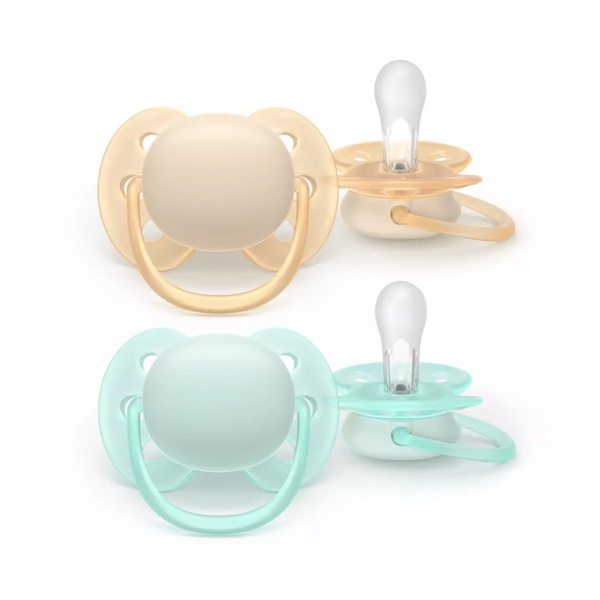 2 sucettes Ultra Douces 0-6 mois - Philips Avent