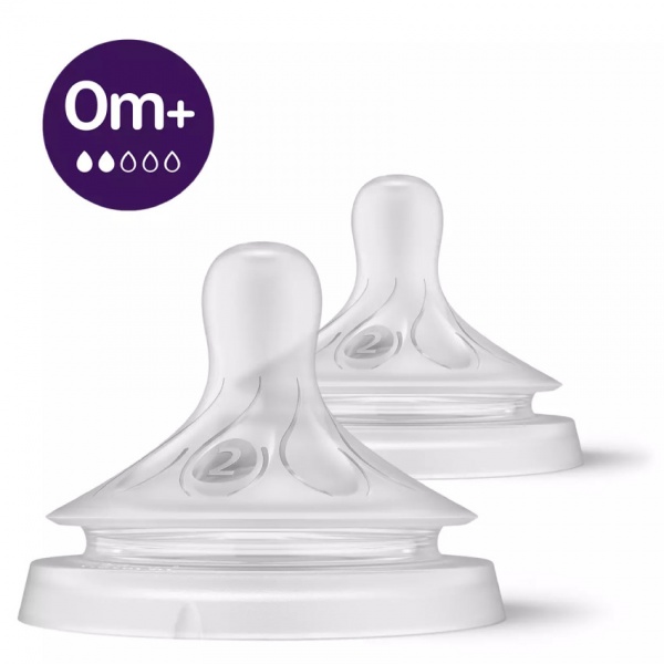 2 t�tines Philips Avent Natural 0 mois + 2 trous