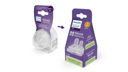 2 tétines Philips Avent Natural 1 mois et + 3 trous