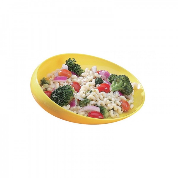 Assiette Anti-d�rpante � rebord jaune