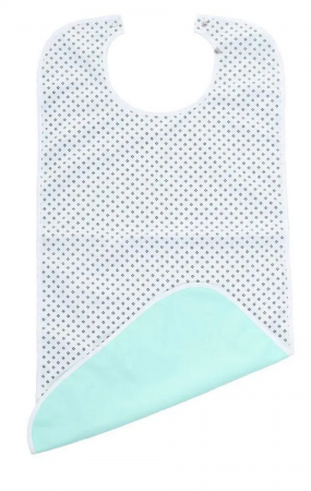 Bavoir Adulte à Fleurs et Imperméable