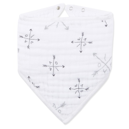 Bavoir Bandana en Mousseline Lovestruck-Love