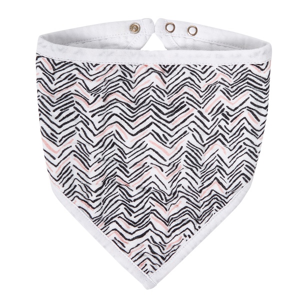 Bavoir Bandana en Mousseline Pacific Paradise - Chevron