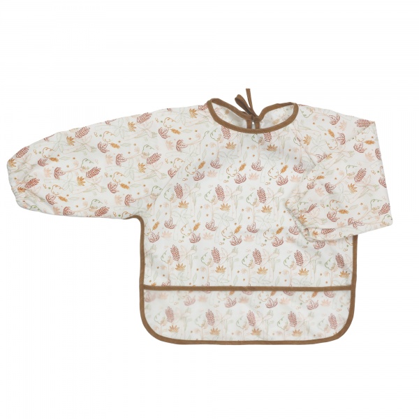Bavoir manches longues feuilles