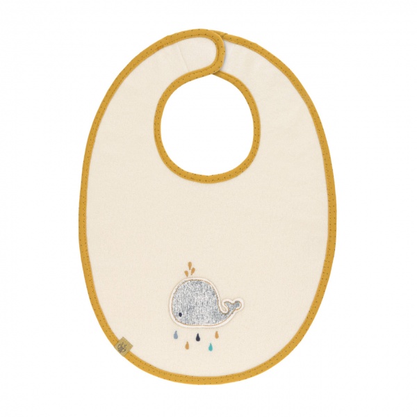 Bavoir moyen mod�le �ponge imperm�able Little Water Baleine