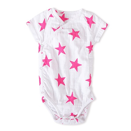 Body Manches Courtes Medium Pink Star