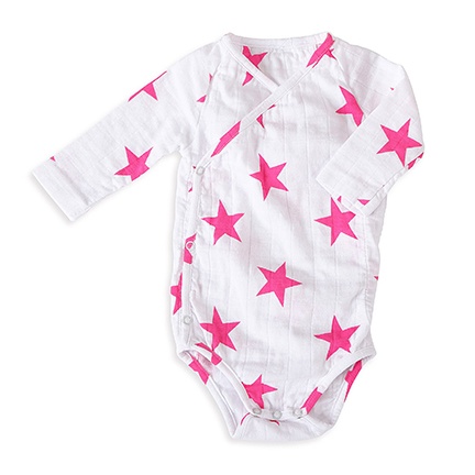 Body Manches Longues Medium Pink Star