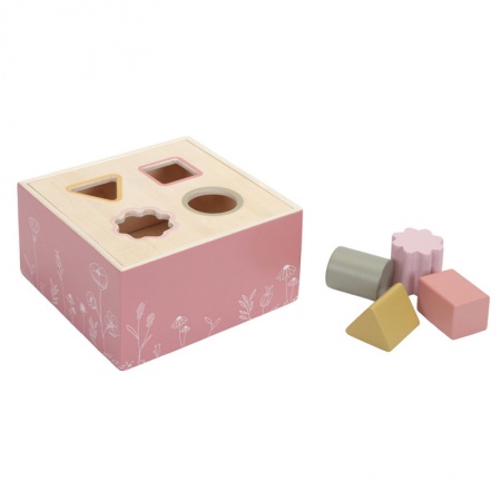Boite A Formes en bois Flowers
