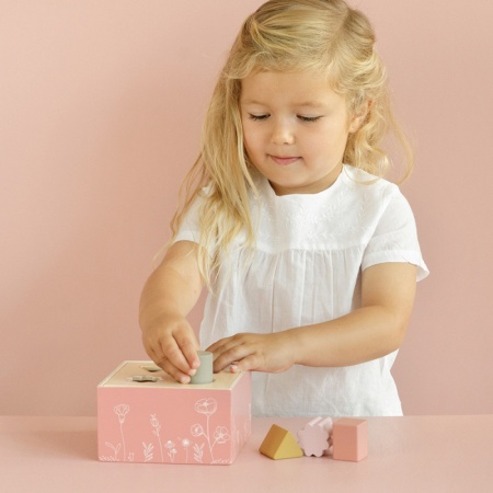 Boite A Formes en bois Flowers