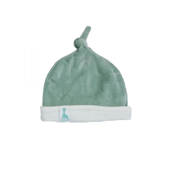 Bonnet naissance Sophie La Girafe olive 0/1 mois
