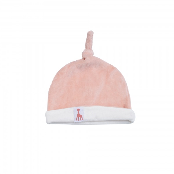 Bonnet naissance Sophie La Girafe Rose 0/1 mois
