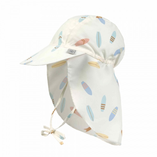 Casquette Prot�ge-nuque Planches de Surf �cru 