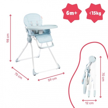 Chaise haute bébé Ultra Compacte 