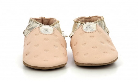Chaussons cuir Robeez Appaloosa Rose