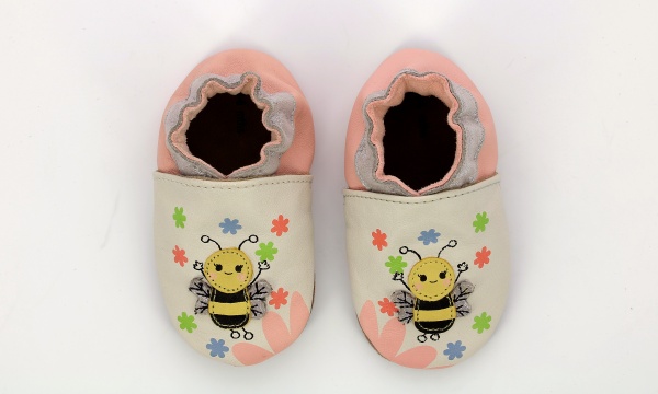 Chaussons cuir Robeez Bee Careful