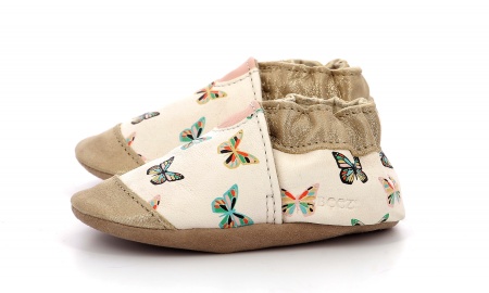 Chaussons cuir Robeez Crazybutterfly