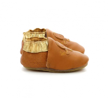 Chaussons cuir Robeez Cute Elephant Camel