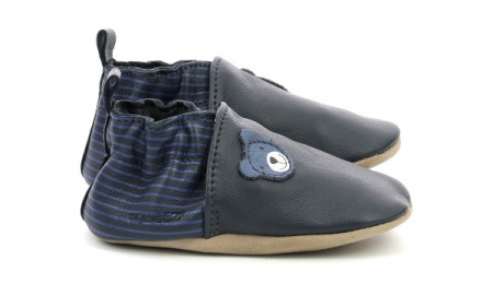 Chaussons cuir Robeez Doubear