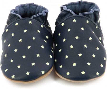 Chaussons cuir Robeez Dressy Marine