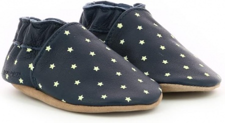 Chaussons cuir Robeez Dressy Marine