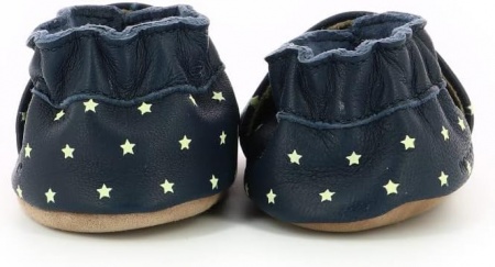 Chaussons cuir Robeez Dressy Marine