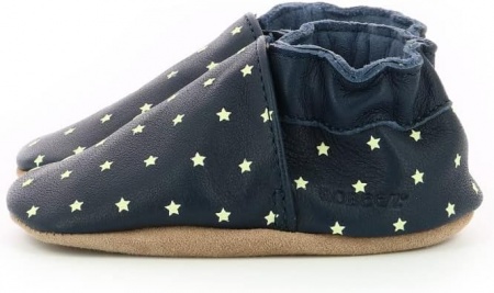Chaussons cuir Robeez Dressy Marine
