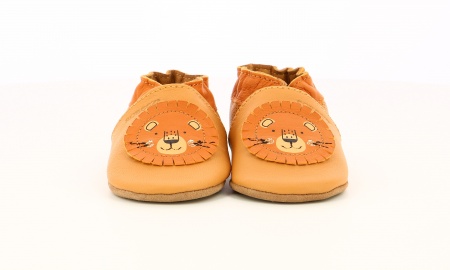 Chaussons cuir Robeez Grooar camel