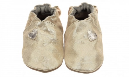 Chaussons cuir Robeez Mini Love Or