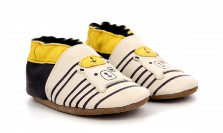 Chaussons cuir Robeez Naval Officer