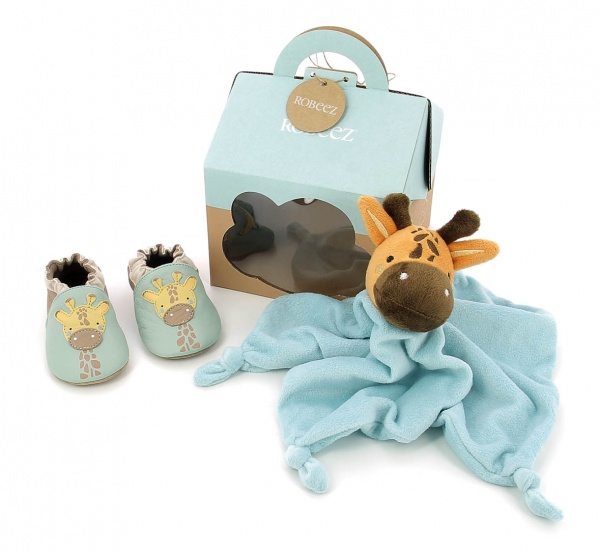 Coffret Chaussons en cuir et Doudou