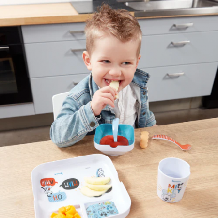 Coffret Repas Melaminé 5 Pieces Mickey