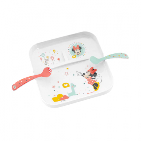 Coffret Repas Melaminé 5 Pieces Minnie