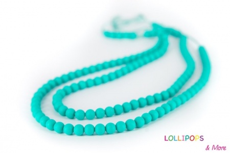 Collier Lollipops Rainbow Loom Turquoise