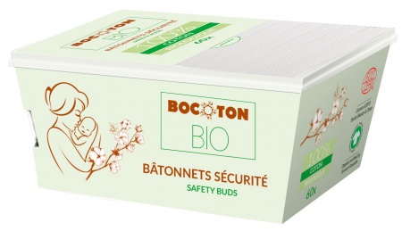 Coton tige Bébé Sécurité Bocoton Bio