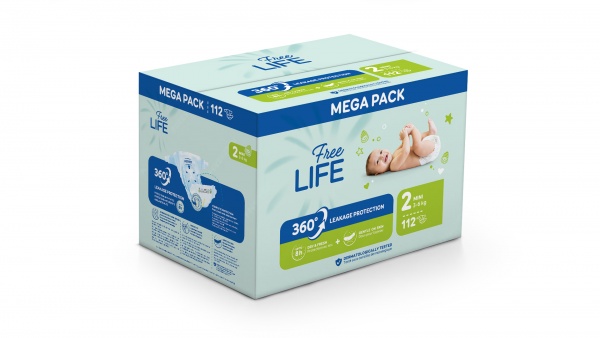 Couches Freelife 3/6 kg - Taille 2