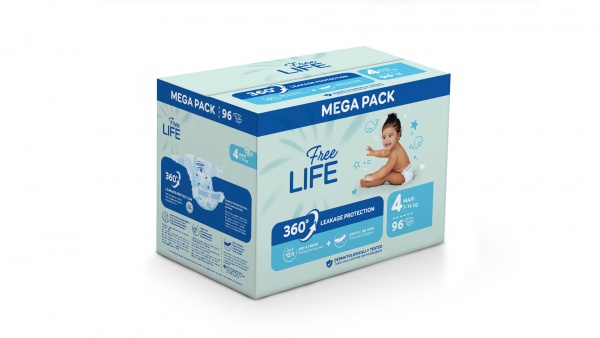 Couches Freelife 7/14 kg - Taille 4