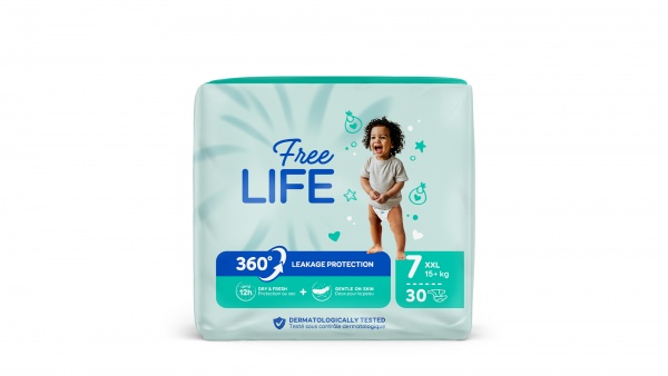 Couches Freelife XXL taille 7 +15kg 