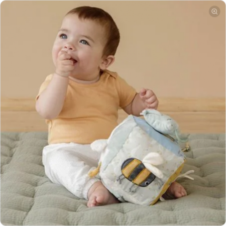 Cube d\'activités Tissu Little Goose Little Dutch