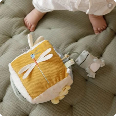 Cube d\'activités Tissu Little Goose Little Dutch