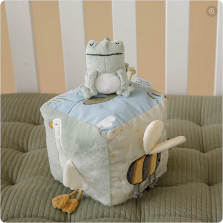 Cube d\'activités Tissu Little Goose Little Dutch