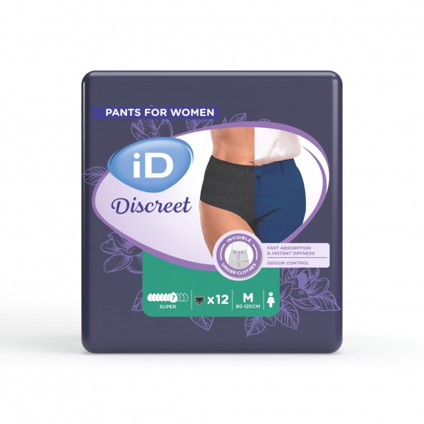 Culotte Absorbante Femme Medium Super Black ID Discreet 