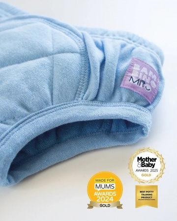 Culotte d apprentissage lavable- 3 pi&egrave;ces - combi bleu