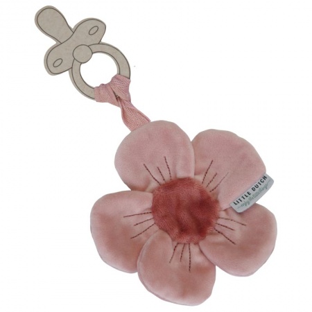Doudou Attache Sucette Fleur Flowers & Butterflies