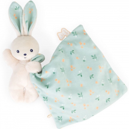 Doudou Carre Douceur Lapin Bouquet d\'agrumes