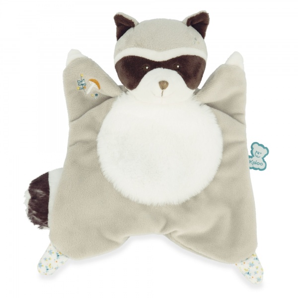 Doudou carr� Raton laveur Gaston