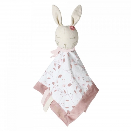 Doudou Mouchoir Lapin Rose - Rose et Lili