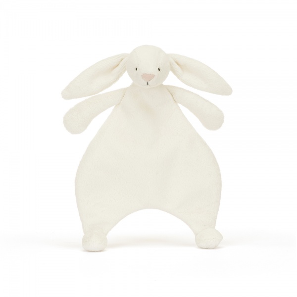 Doudou Plat Jellycat Bashful Cream Bunny Comforter